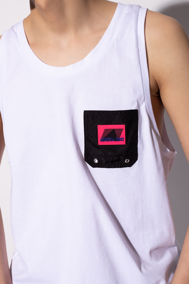 Diesel Tank top with logo Men's Clothing Vitkac